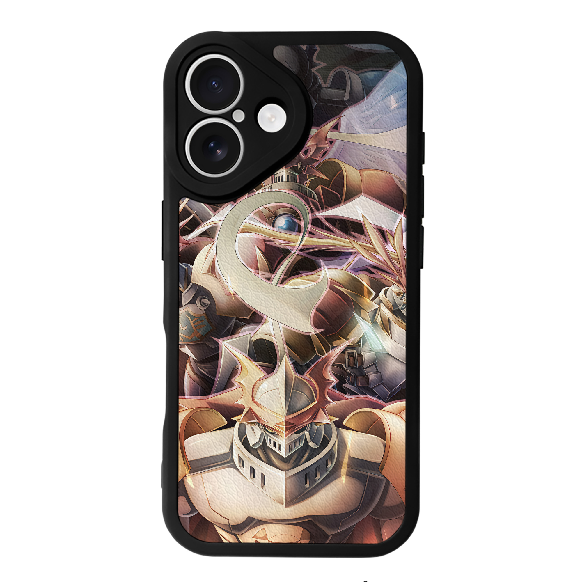 （画像用） Digimon デジタルモンスター/デジモン 【iPhone 16シリーズ対応】シリコンスマホケース（レザー調） 材質：シリコン